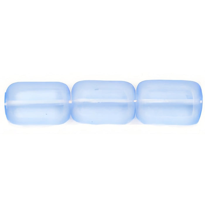 Czech Polished Rectangles 12 x 8mm Lt Sapphire (24pcs)