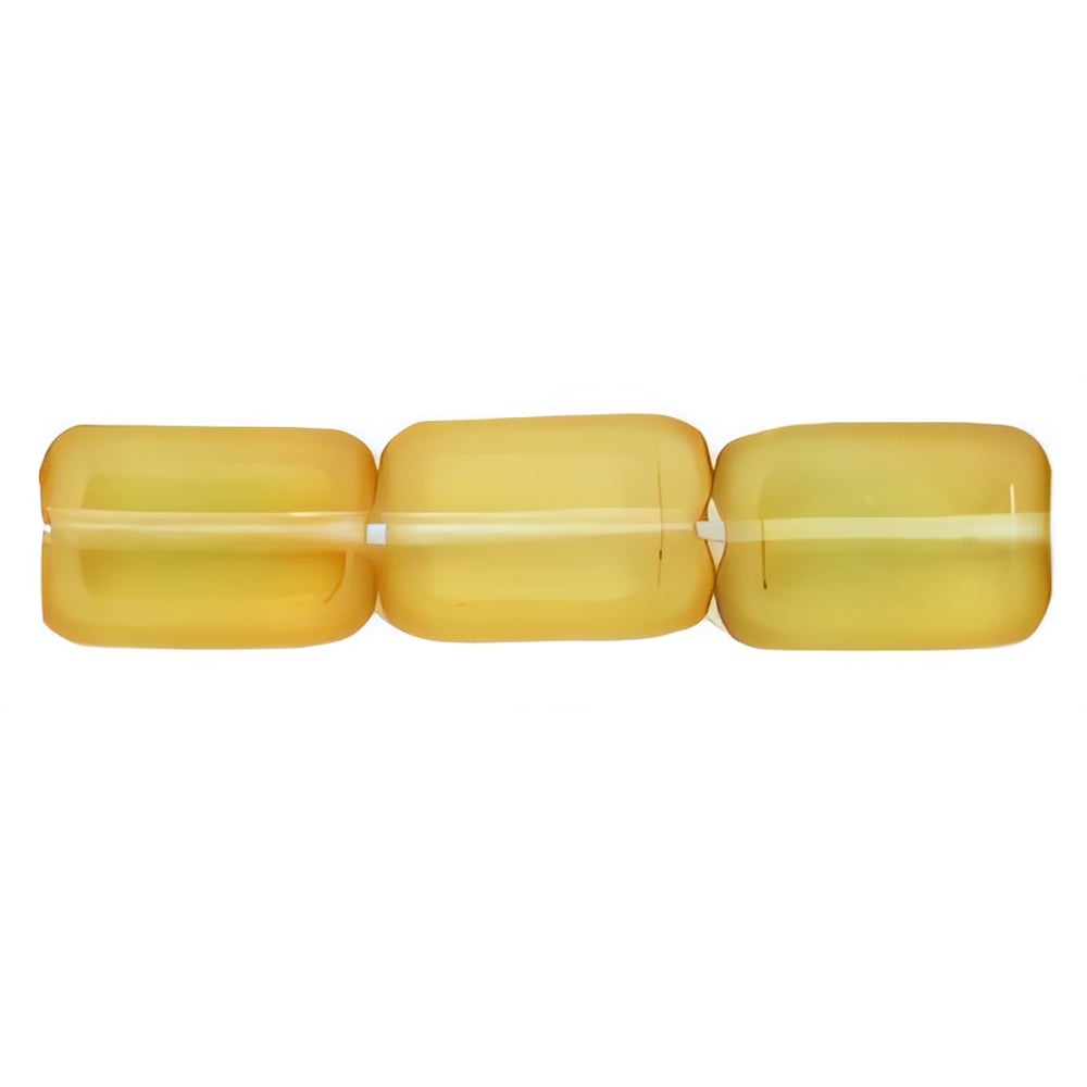 Czech Polished Rectangles 12 x 8mm Topaz/Green (24pcs)