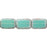 Czech Polished Rectangles 12 x 8mm Luster - Milky Turquoise - Stone Picasso (24pcs)
