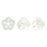 Czech Baby Bell Flowers 6 x 4mm Crystal/White (50pcs)