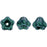 Czech Baby Bell Flowers 6 x 4mm Satin Metallic Turquoise (50pcs)