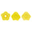 Czech Baby Bell Flowers 6 x 4mm Coral Lemon (50pcs)