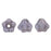 Czech Baby Bell Flowers 6 x 4mm Luster - Opaque Amethyst (50pcs)