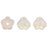 Czech Baby Bell Flowers 6 x 4mm Opalescent Milky Pink (50pcs)