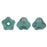 Czech Baby Bell Flowers 6 x 4mm Luster - Opaque Turquoise (50pcs)