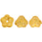 Czech Bell Flowers 8 x 6mm Honey Shimmer Milky Pink (25pcs)