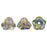 Czech Bell Flowers 8 x 6mm Lt Rosaline - Vitral (50pcs)