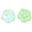 Czech Flat Flowers 8 x 3mm Peridot AB (50pcs)