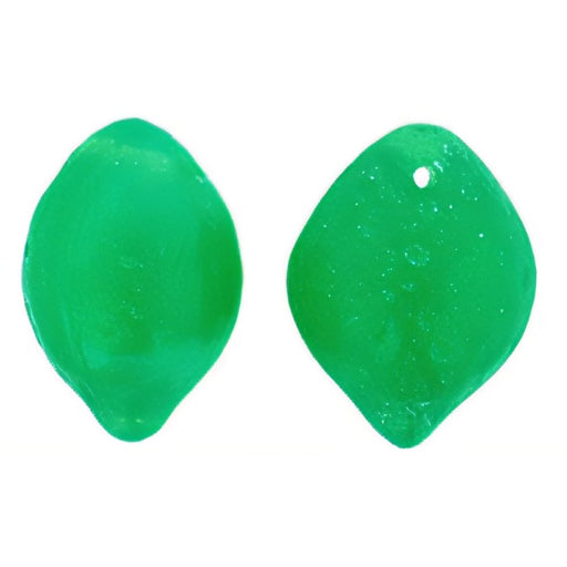 Czech Fruit Beads - 3D Lime - Milky Dk Peridot (25pcs)