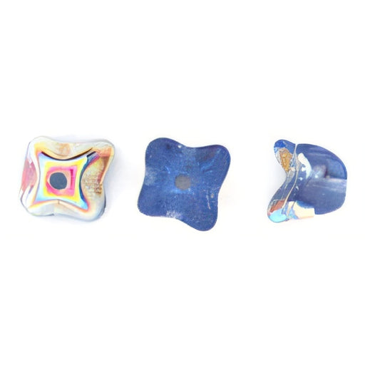 Czech Flower Caps 5 x 5mm Sapphire - Vitral (50pcs)