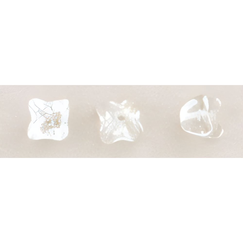 Czech Flower Caps 5 x 5mm Crystal AB (50pcs)