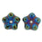 Czech Large Flower Spacer 7mm Iris - Blue (50pcs)