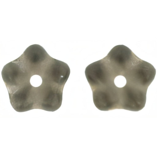 Czech Large Flower Spacer 7mm Black Diamond (50pcs)