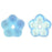 Czech Large Flower Spacer 7mm Matte - Alexandrite AB (50pcs)