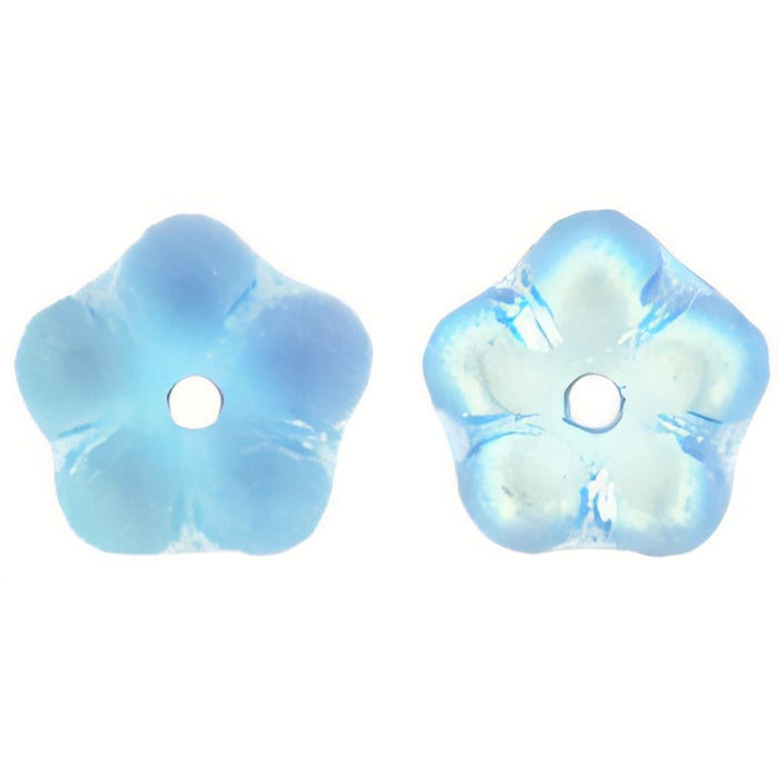 Czech Large Flower Spacer 7mm Matte - Alexandrite AB (50pcs)