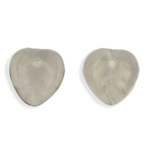 Czech Heart Leaves 10 x 10mm Black Diamond (50pcs)