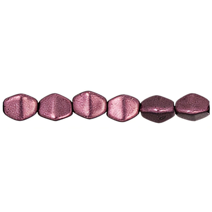 Czech Pinch Beads 5 x 3mm ColorTrends: Saturated Metallic Red Pear (50pcs)