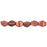 Czech Pinch Beads 5 x 3mm ColorTrends: Saturated Metallic Valiant Poppy (50pcs)