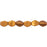 Czech Pinch Beads 5 x 3mm ColorTrends: Saturated Metallic Russet Orange (50pcs)