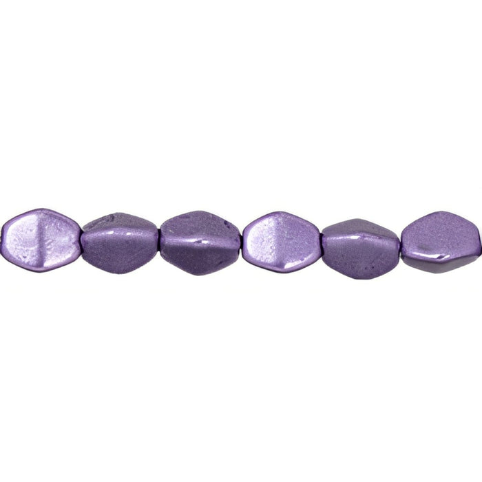 Czech Pinch Beads 5 x 3mm ColorTrends: Saturated Metallic Crocus Petal (50pcs)