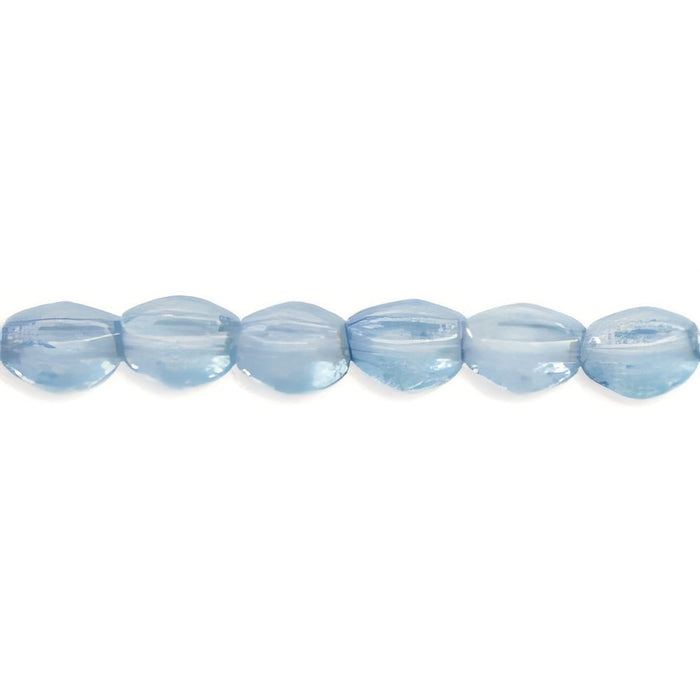 Czech Pinch Beads 5 x 3mm Luster - Transparent Blue (50pcs)