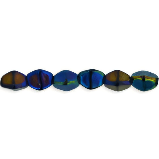 Czech Pinch Beads 5 x 3mm Iris - Blue (50pcs)