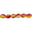 Czech Pinch Beads 5 x 3mm Dual Coated - Fuchsia/Lemon (50pcs)
