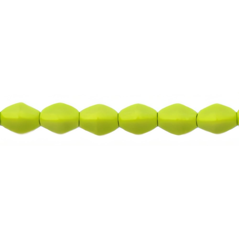 Czech Pinch Beads 5 x 3mm Opaque Olivine (50pcs)