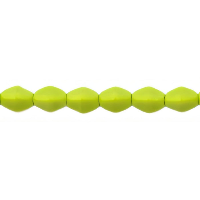 Czech Pinch Beads 5 x 3mm Opaque Olivine (50pcs)