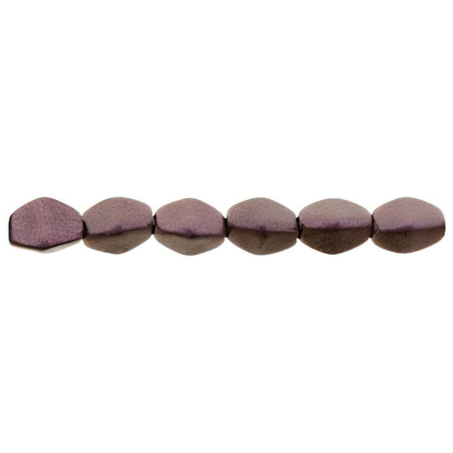 Czech Pinch Beads 5 x 3mm Metallic Suede - Pink (50pcs)
