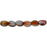 Czech Pinch Beads 5 x 3mm Luster - Smoky Rose Gold (50pcs)