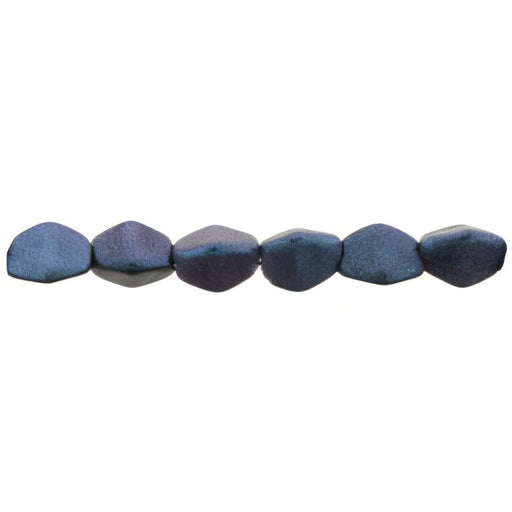 Czech Pinch Beads 5 x 3mm Polychrome - Indigo Orchid (50pcs)