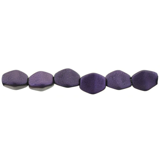 Czech Pinch Beads 5 x 3mm Chrome - Purple (50pcs)