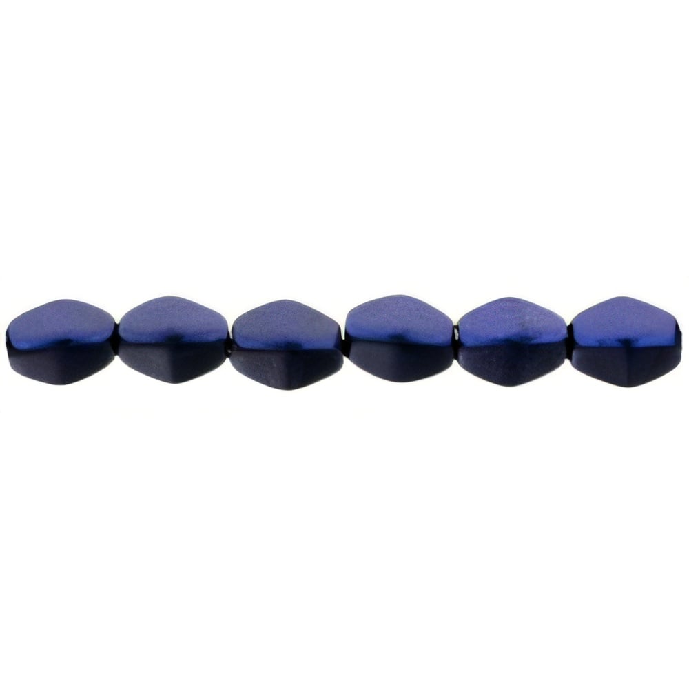 Czech Pinch Beads 5 x 3mm Chrome - Blue (50pcs)