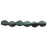 Czech Pinch Beads 5 x 3mm Chrome - Emerald Green (50pcs)
