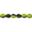 Czech Pinch Beads 5 x 3mm Blue Iris - Opaque Olivine (50pcs)