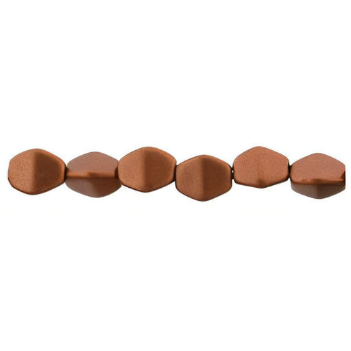 Czech Pinch Beads 5 x 3mm Matte - Metallic Antique Copper (50pcs)