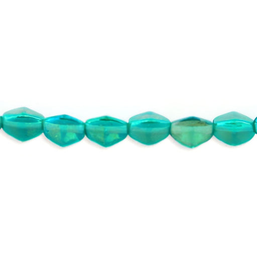 Czech Pinch Beads 5 x 3mm Luster Iris - Emerald (50pcs)