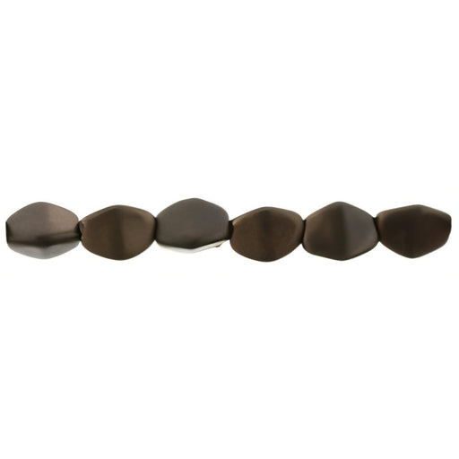 Czech Pinch Beads 5 x 3mm Matte - Dk Bronze (50pcs)