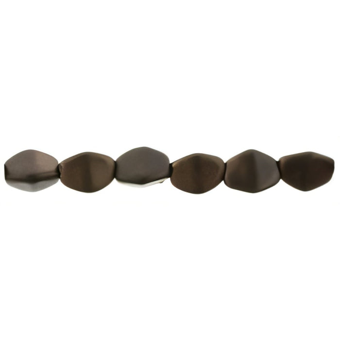 Czech Pinch Beads 5 x 3mm Matte - Dk Bronze (50pcs)