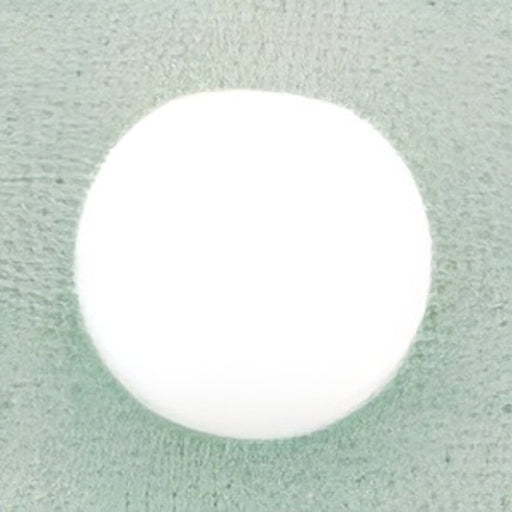 Czech Letter Beads (White) 7mm Blank (50pcs)