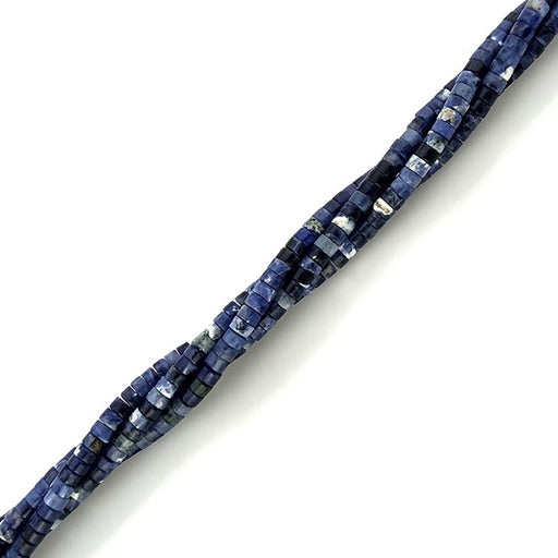 Gemstone Beads, Sodalite, 2x4mm Heishe, 1 Strand