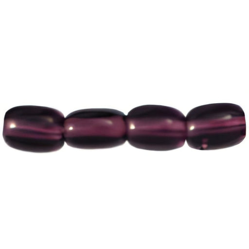 Czech Rice Beads 6 x 4mm Amethyst (50pcs)