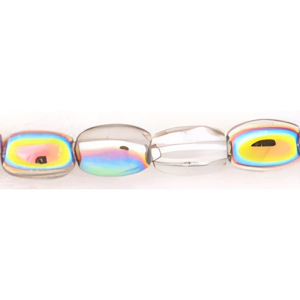 Czech Rice Beads 6 x 4mm Crystal - Vitral (50pcs)