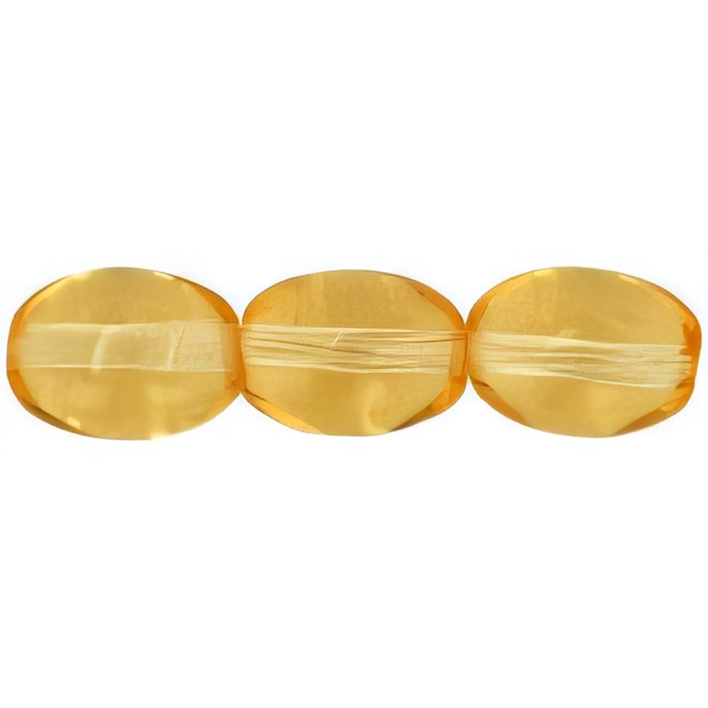 Czech Rice Beads 8 x 6mm Lt Topaz (25pcs)