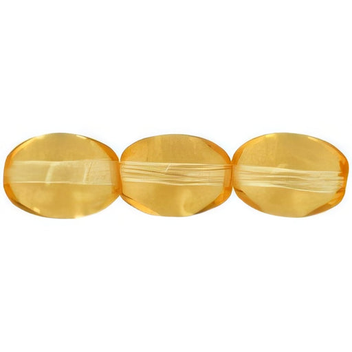 Czech Rice Beads 8 x 6mm Lt Topaz (25pcs)