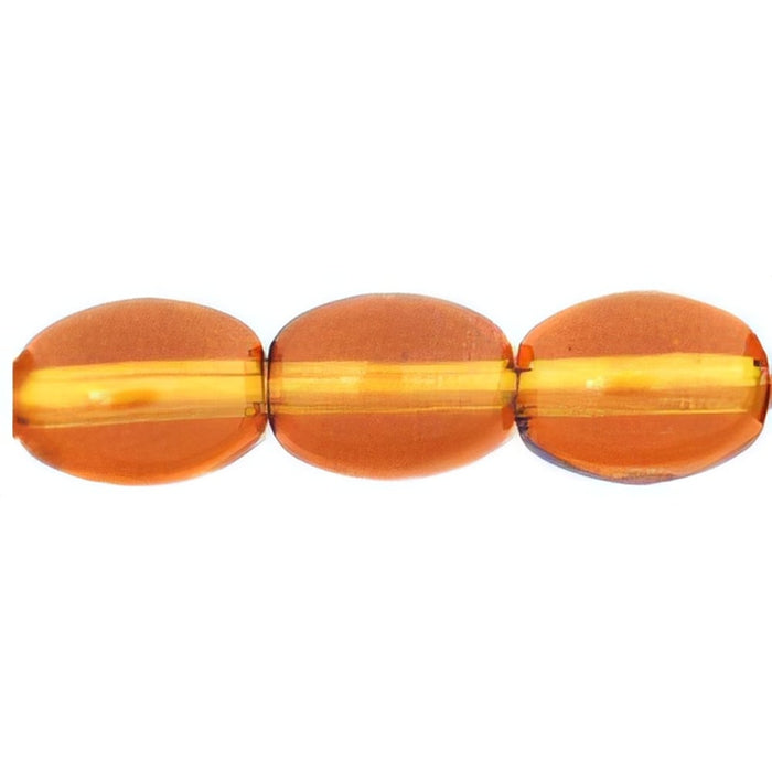 Czech Rice Beads 8 x 6mm Dk Topaz (25pcs)