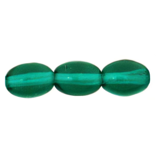 Czech Rice Beads 8 x 6mm Emerald (25pcs)