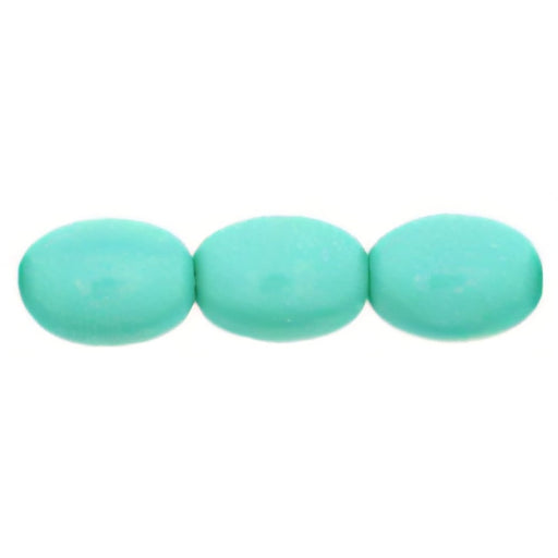 Czech Rice Beads 8 x 6mm Opaque Turquoise (25pcs)