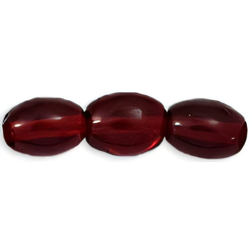 Czech Rice Beads 8 x 6mm Ruby (25pcs)